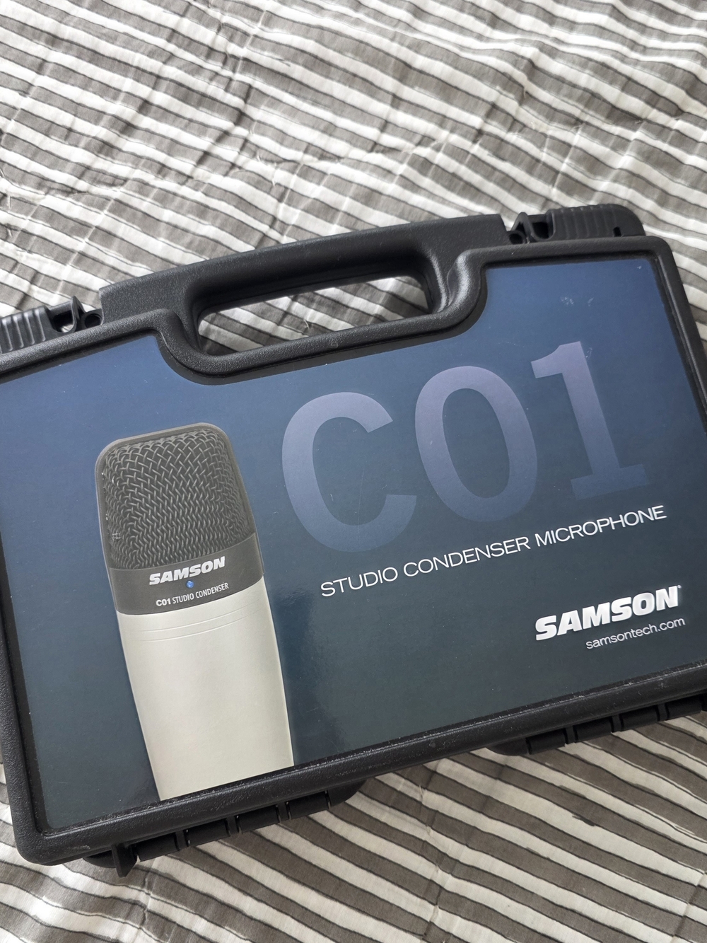 C01 Studio Condenser Microphone - Silver/Black SAMSON